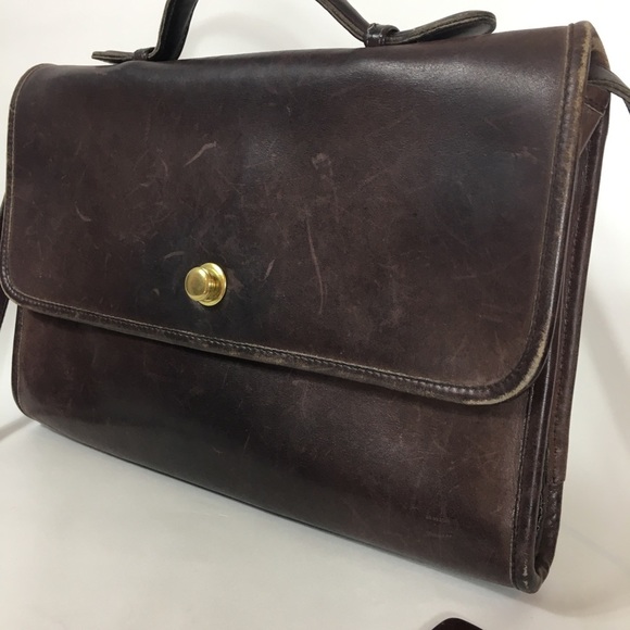 Vintage Coach Avenue Crossbody Bag 9886 Brown - Picture 7 of 8